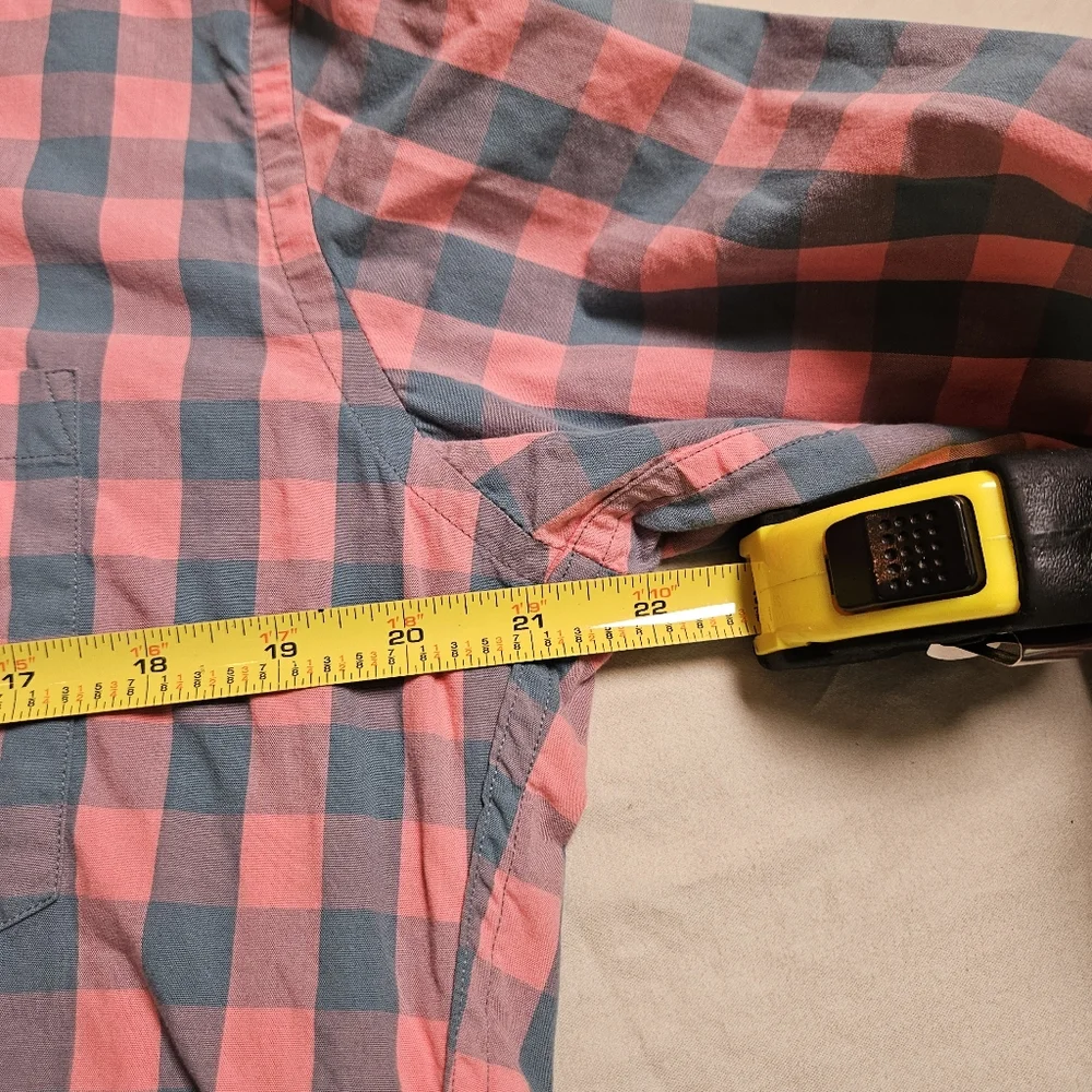 J.CREW Men's Slim Fit Shirts Bundle Of 2 Size Large Plaid‎ Gingham Buffalo Check